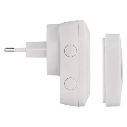 Wireless socket doorbell 230V IP44 white