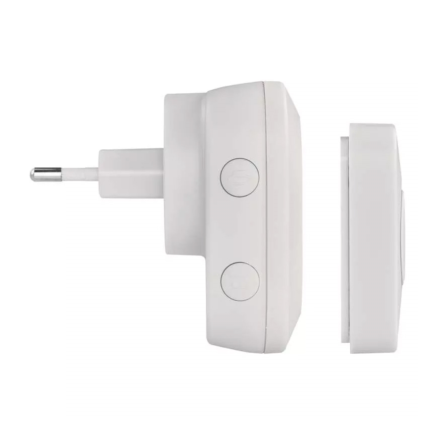Wireless socket doorbell 230V IP44 white