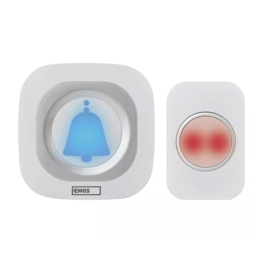 Wireless socket doorbell 230V IP44 white