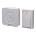 Wireless socket doorbell 230V IP44 white