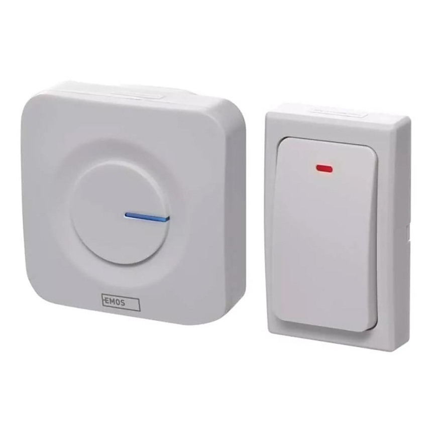 Wireless socket doorbell 230V IP44 white