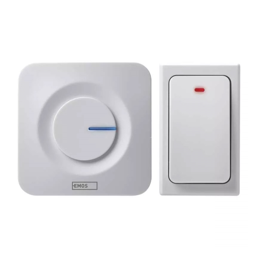 Wireless socket doorbell 230V IP44 white