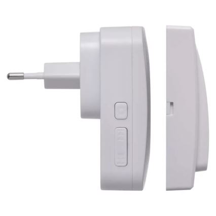 Wireless socket doorbell 230V IP44 white