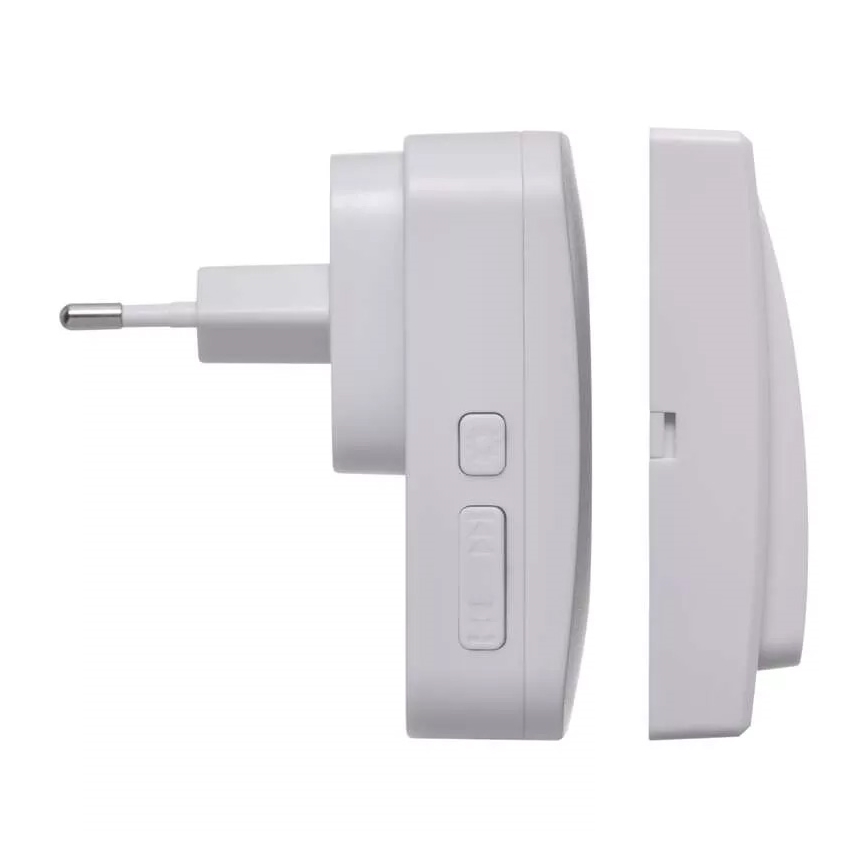 Wireless socket doorbell 230V IP44 white