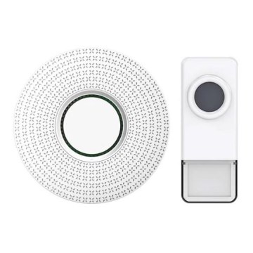 Wireless socket doorbell 230V IP55 white