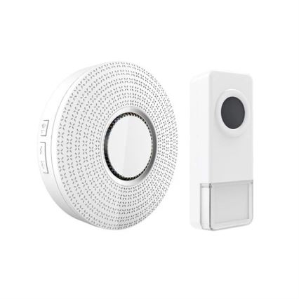 Wireless socket doorbell 230V IP55 white
