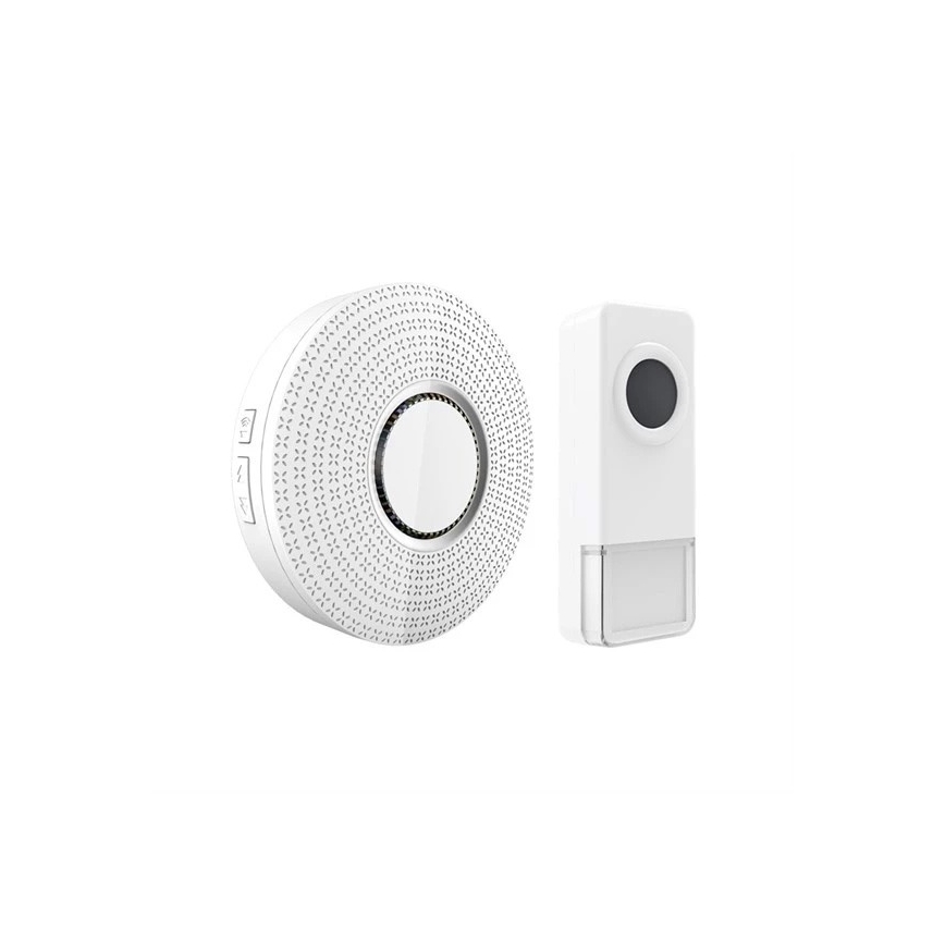Wireless socket doorbell 230V IP55 white