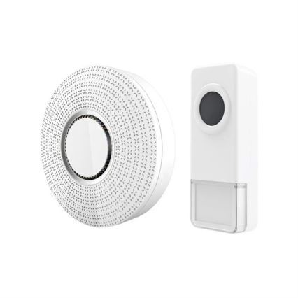 Wireless socket doorbell 230V IP55 white