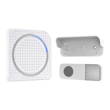Wireless socket doorbell 230V IP56 white