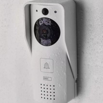 Wireless video doorbell with a solar panel GoSmart 4400 mAh 3xAA IP44 Wi-Fi Tuya