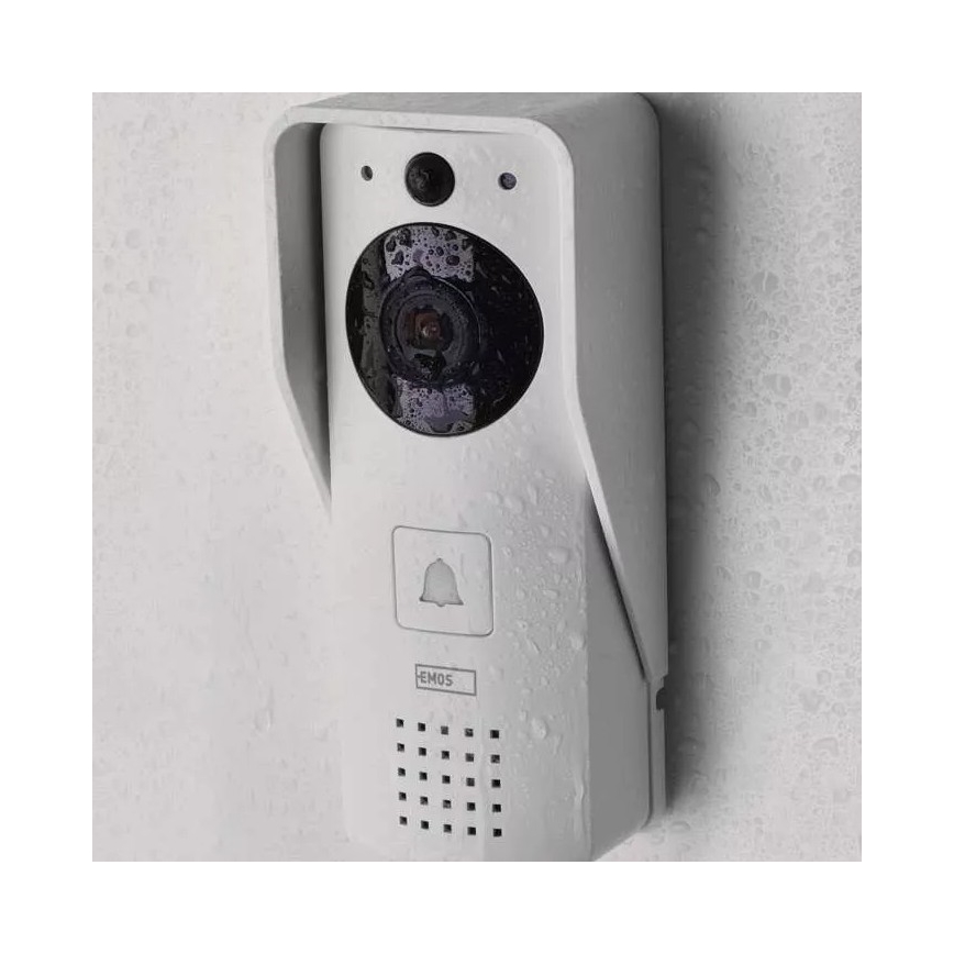 Wireless video doorbell with a solar panel GoSmart 4400 mAh 3xAA IP44 Wi-Fi Tuya