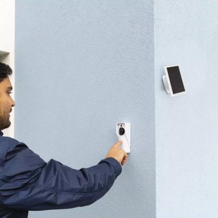 Wireless video doorbell with a solar panel GoSmart 4400 mAh 3xAA IP44 Wi-Fi Tuya