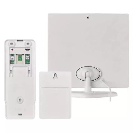 Wireless video doorbell with a solar panel GoSmart 4400 mAh 3xAA IP44 Wi-Fi Tuya
