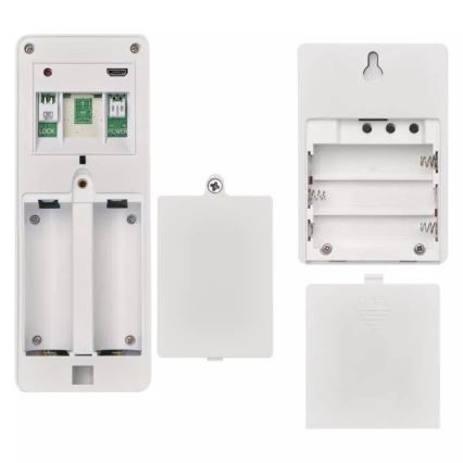 Wireless video doorbell with a solar panel GoSmart 4400 mAh 3xAA IP44 Wi-Fi Tuya
