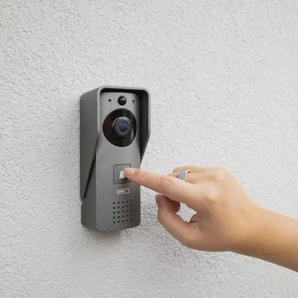 Wireless video doorbell with motion sensor GoSmart 12V 3xAA IP44 Wi-Fi Tuya