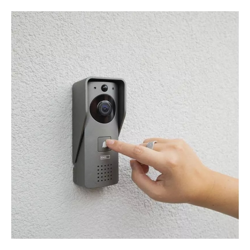 Wireless video doorbell with motion sensor GoSmart 12V 3xAA IP44 Wi-Fi Tuya