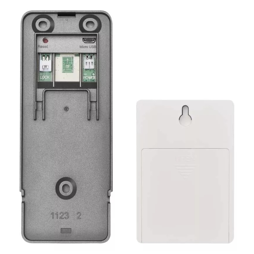 Wireless video doorbell with motion sensor GoSmart 12V 3xAA IP44 Wi-Fi Tuya