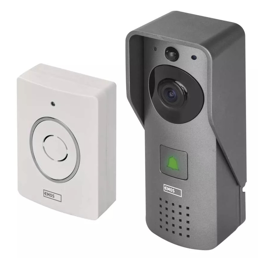 Wireless video doorbell with motion sensor GoSmart 12V 3xAA IP44 Wi-Fi Tuya