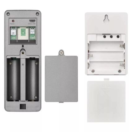 Wireless video doorbell with motion sensor GoSmart 12V 3xAA IP44 Wi-Fi Tuya