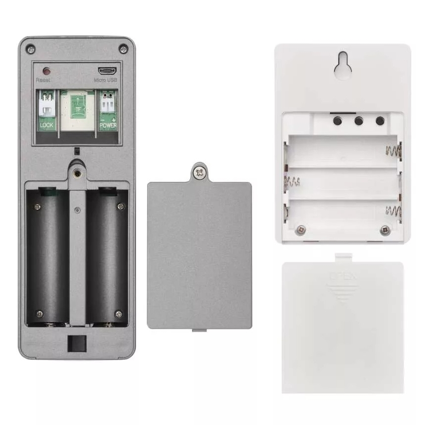 Wireless video doorbell with motion sensor GoSmart 12V 3xAA IP44 Wi-Fi Tuya