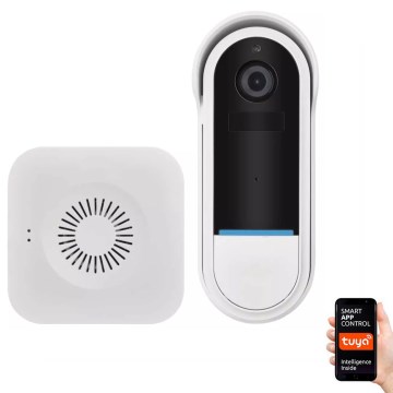 Wireless video doorbell with motion sensor GoSmart 5V 3xAA IP65 Wi-Fi Tuya