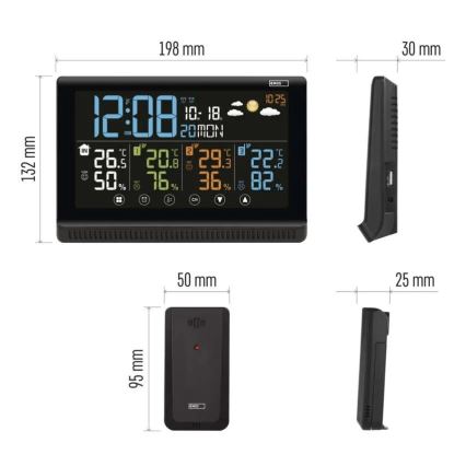 Wireless weather station 5V/3xAAA + 2xAAA