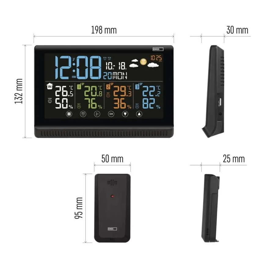 Wireless weather station 5V/3xAAA + 2xAAA