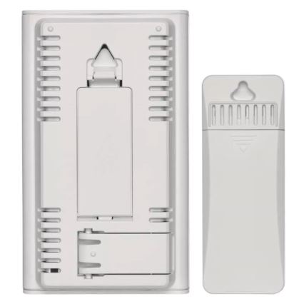 Wireless weather station with alarm clock 2xAAA + 2xAA white