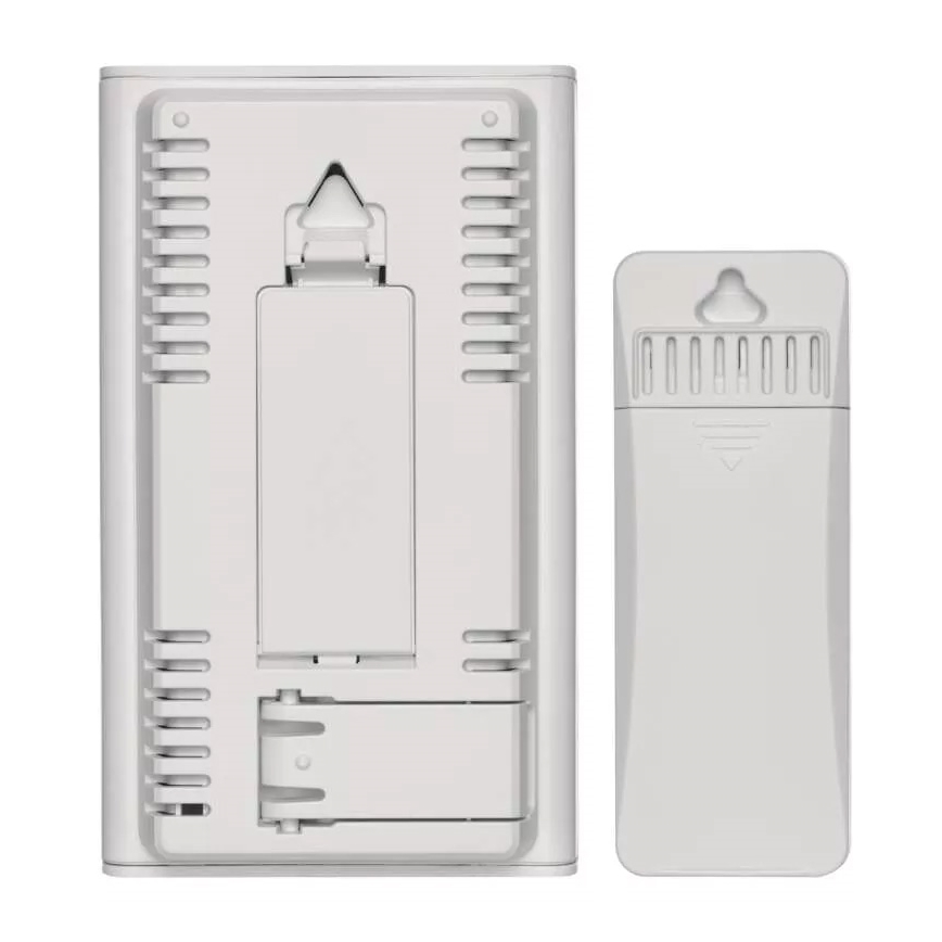 Wireless weather station with alarm clock 2xAAA + 2xAA white