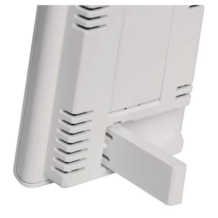 Wireless weather station with alarm clock 2xAAA + 2xAA white