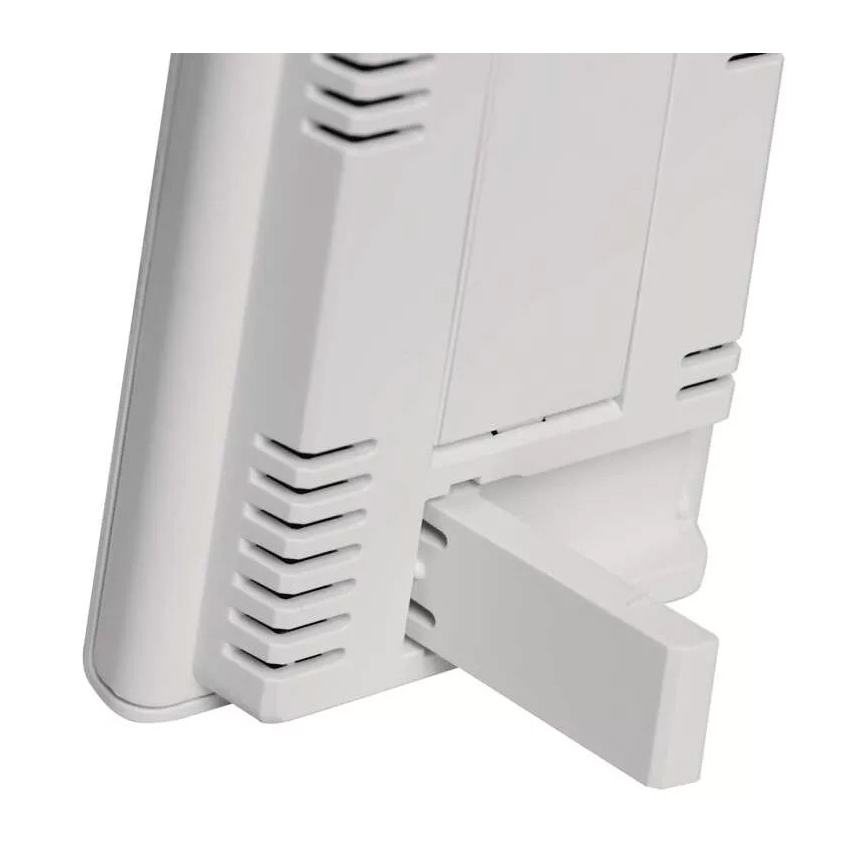 Wireless weather station with alarm clock 2xAAA + 2xAA white