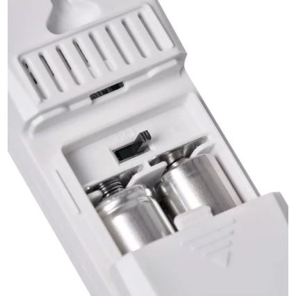 Wireless weather station with alarm clock 2xAAA + 2xAA white