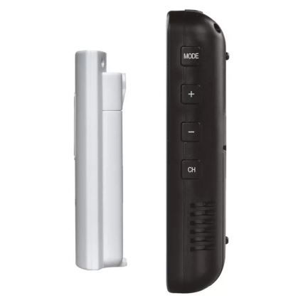 Wireless weather station with alarm clock 3xAA + 2xAAA black