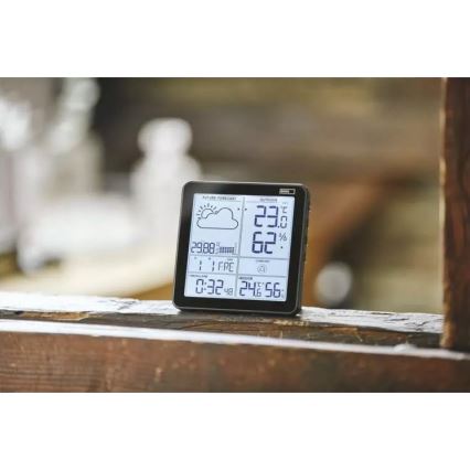 Wireless weather station with an alarm clock 3xAA black
