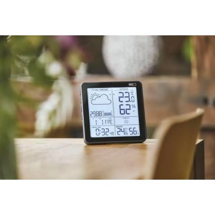 Wireless weather station with an alarm clock 3xAA black