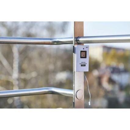 Wireless weather station with an alarm clock 3xAAA black