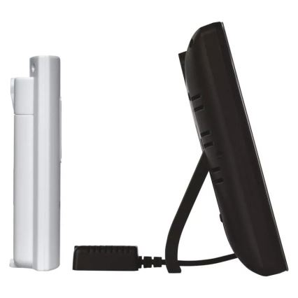 Wireless weather station with an alarm clock 3xAAA black