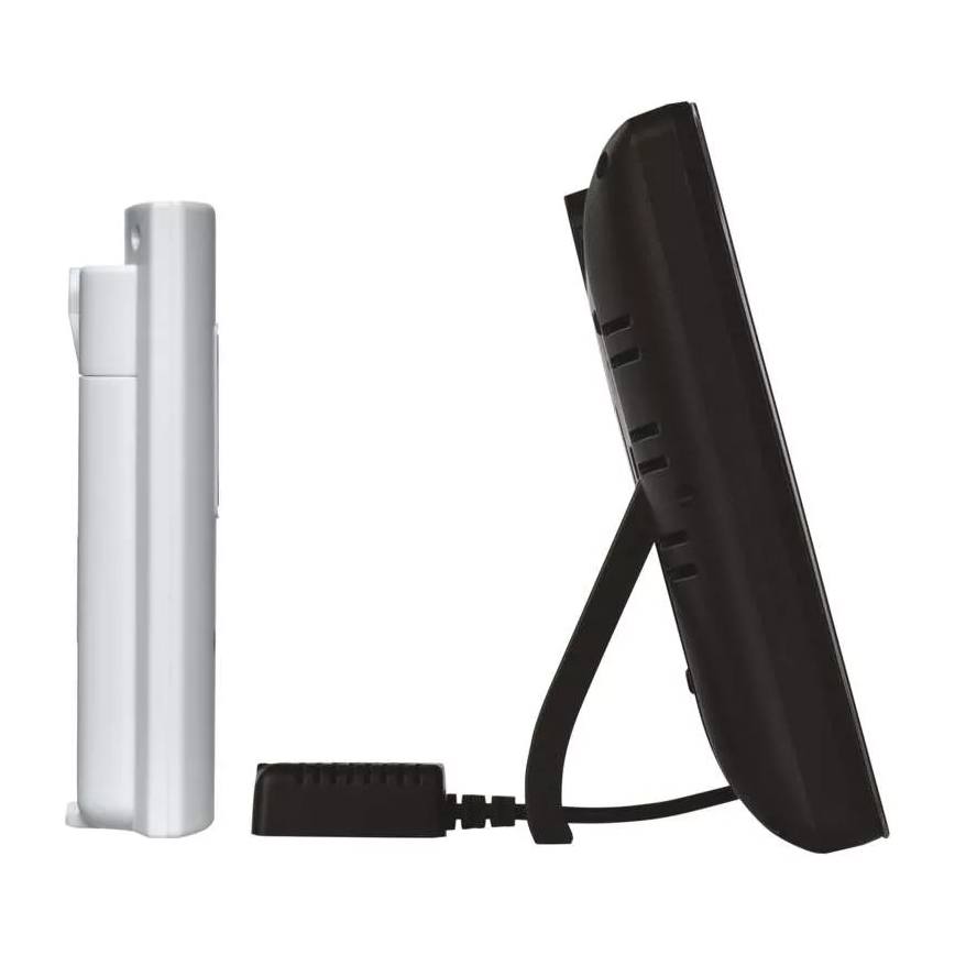 Wireless weather station with an alarm clock 3xAAA black