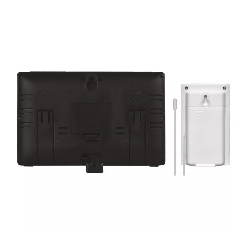 Wireless weather station with an alarm clock 3xAAA black