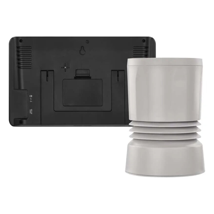 Wireless weather station with color LCD display and pluviometer 3xAAA black