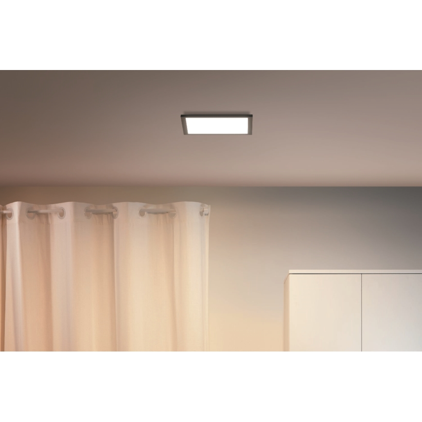 WiZ - LED Dimmable ceiling light SUPERSLIM LED/12W/230V 2700-6500K Wi-Fi black