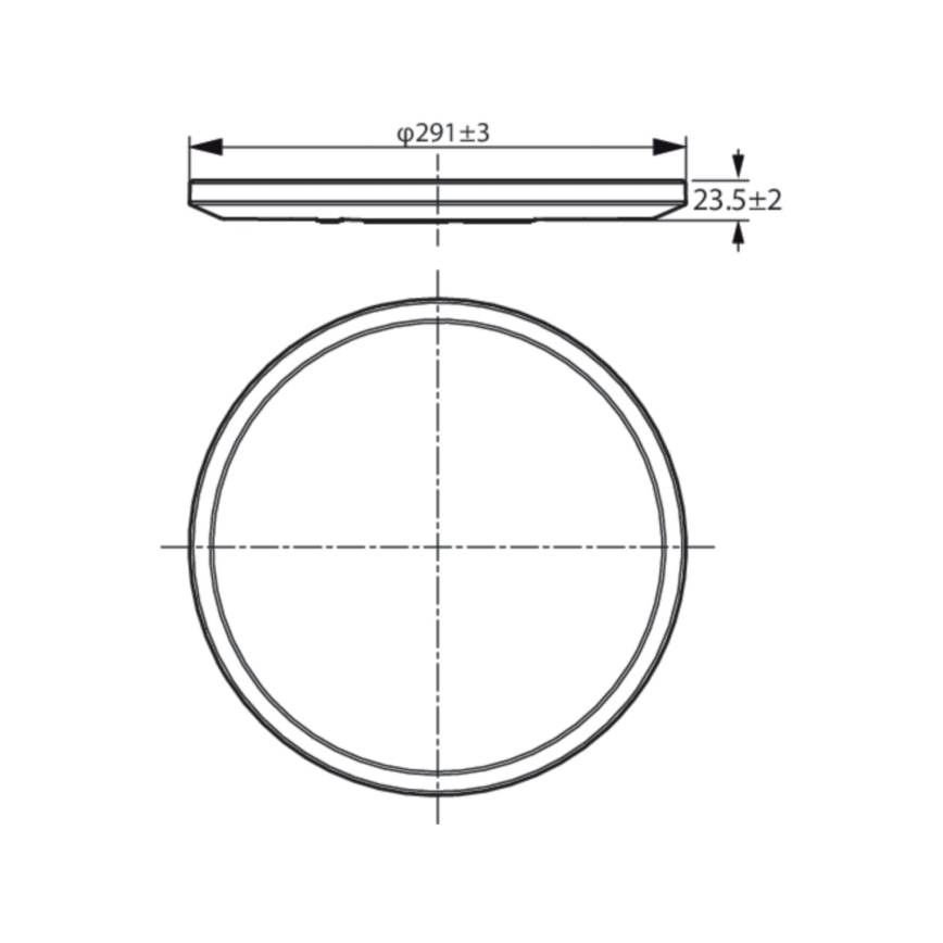 WiZ - LED Dimmable ceiling light SUPERSLIM LED/16W/230V 2700-6500K Wi-Fi black