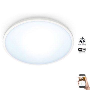 WiZ - LED Dimmable ceiling light SUPERSLIM LED/16W/230V 2700-6500K Wi-Fi white