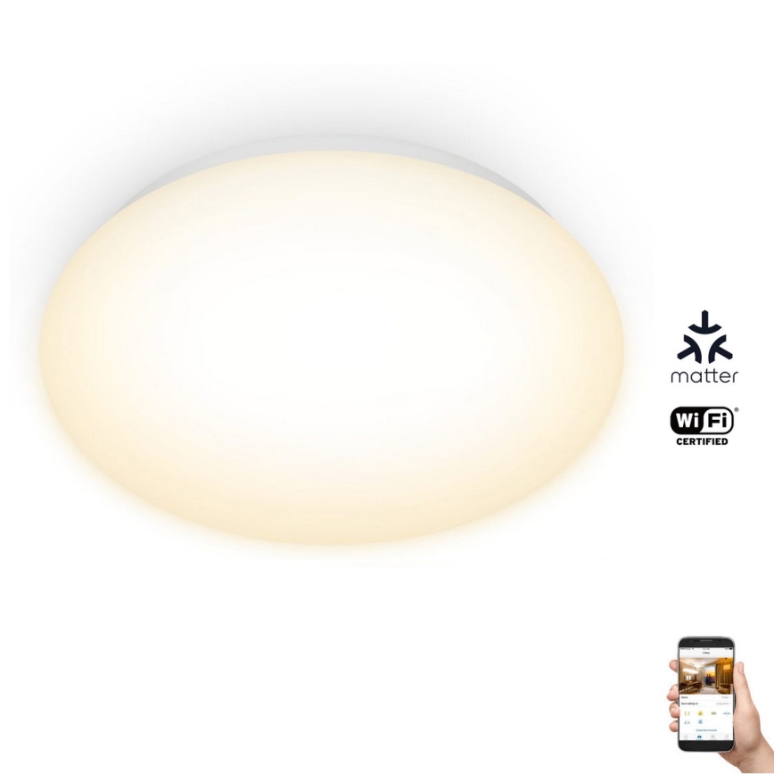 WiZ - LED Dimmable ceiling light SUPERSLIM LED/17W/230V 2700K Wi-Fi