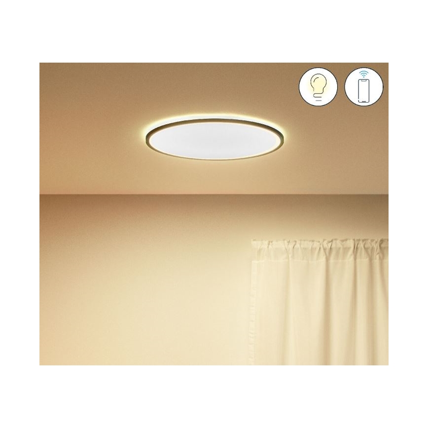 WiZ - LED Dimmable ceiling light SUPERSLIM LED/22W/230V 2700-6500K Wi-Fi black