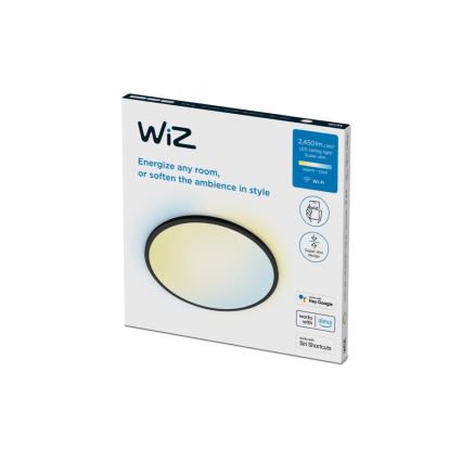 WiZ - LED Dimmable ceiling light SUPERSLIM LED/22W/230V 2700-6500K Wi-Fi black