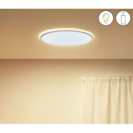 WiZ - LED Dimmable ceiling light SUPERSLIM LED/22W/230V 2700-6500K Wi-Fi white