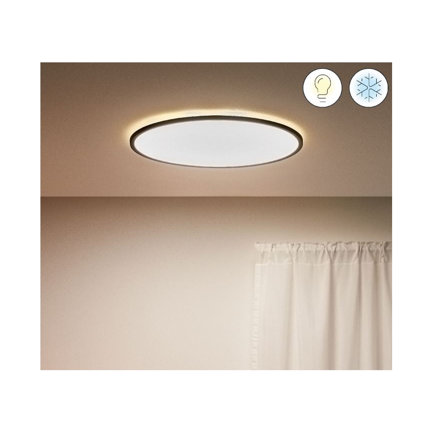 WiZ - LED Dimmable ceiling light SUPERSLIM LED/32W/230V 2700-6500K Wi-Fi black