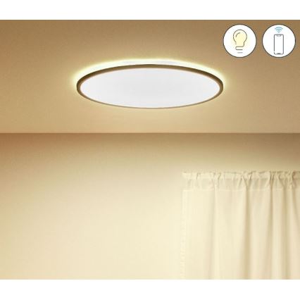 WiZ - LED Dimmable ceiling light SUPERSLIM LED/32W/230V 2700-6500K Wi-Fi black