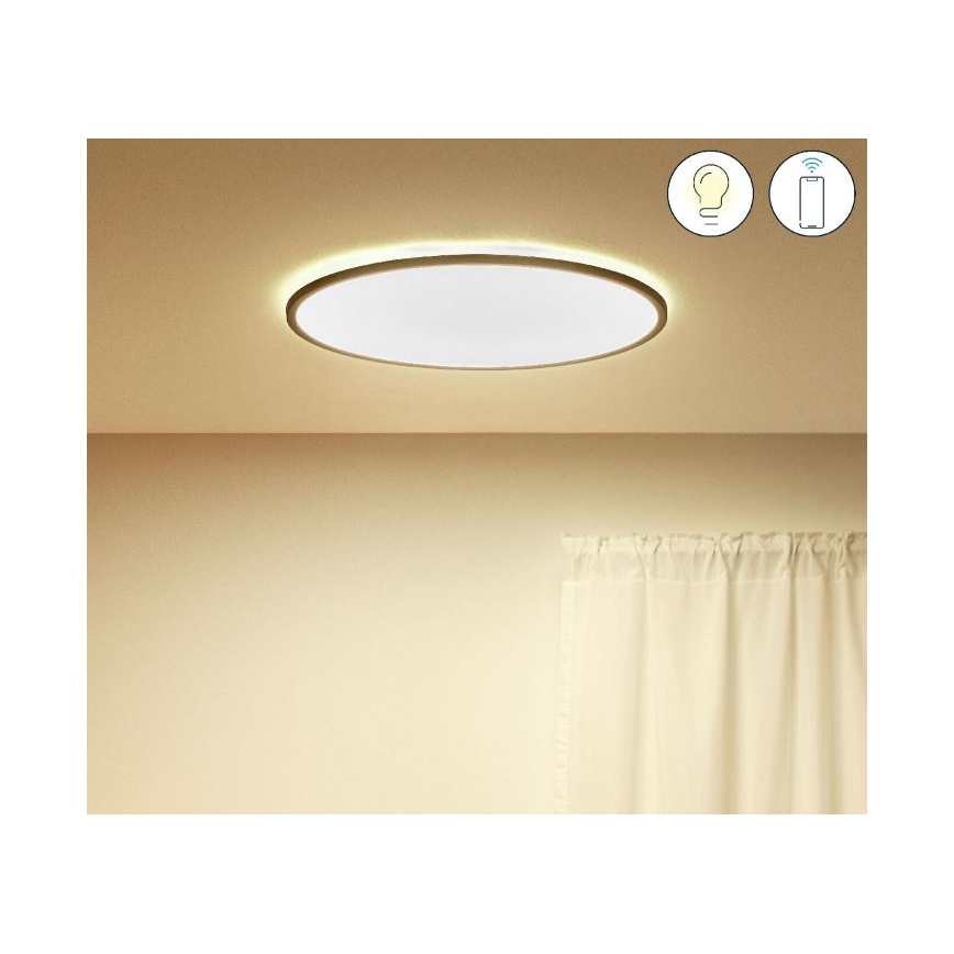 WiZ - LED Dimmable ceiling light SUPERSLIM LED/32W/230V 2700-6500K Wi-Fi black